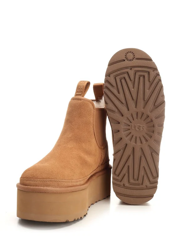 Platform Suede Ankle Boots - Image 5