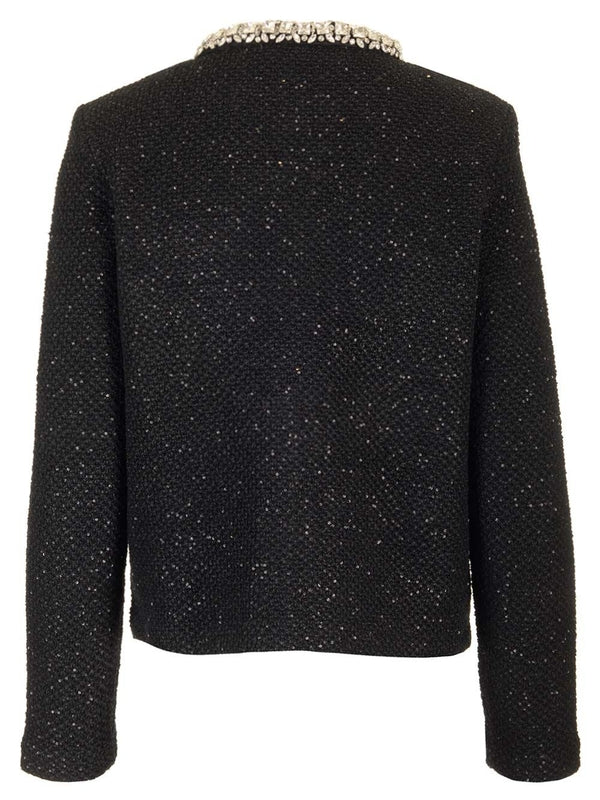 Sequin Embellished Crewneck Cardigan - Image 2