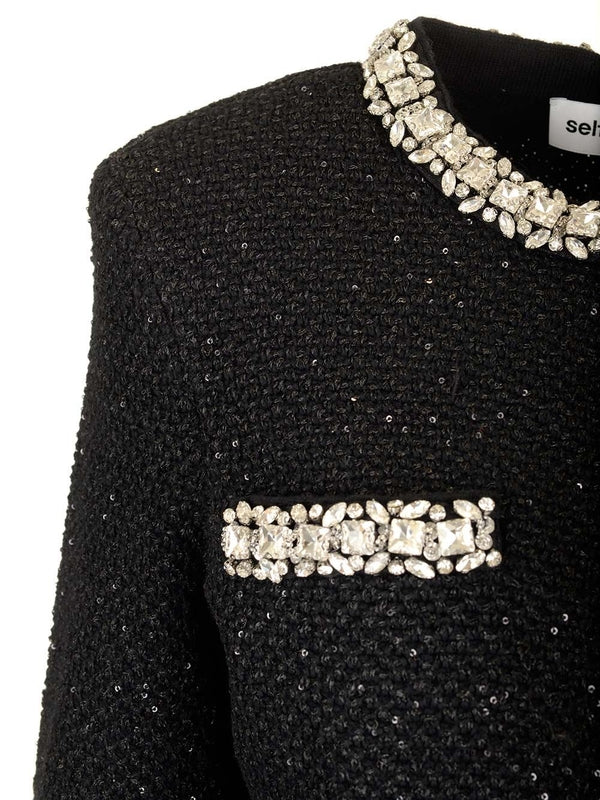 Sequin Embellished Crewneck Cardigan - Image 4