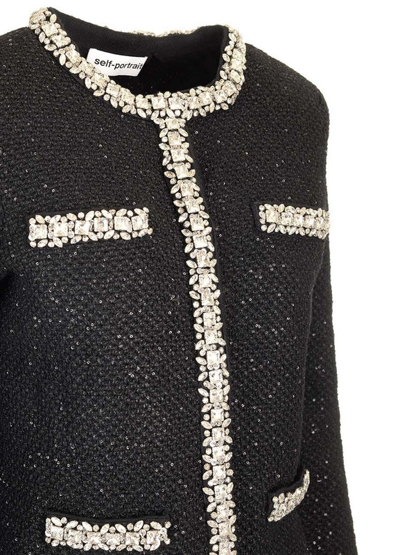 Sequin Embellished Crewneck Cardigan - Image 5
