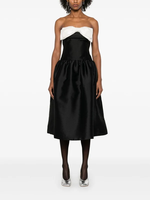 Bow Detail Tube Top Dress - Image 2