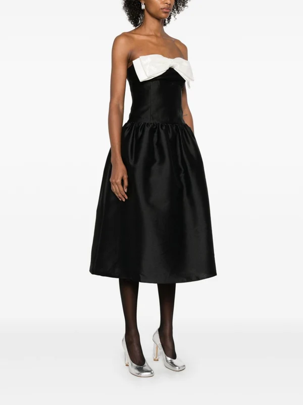 Bow Detail Tube Top Dress - Image 3