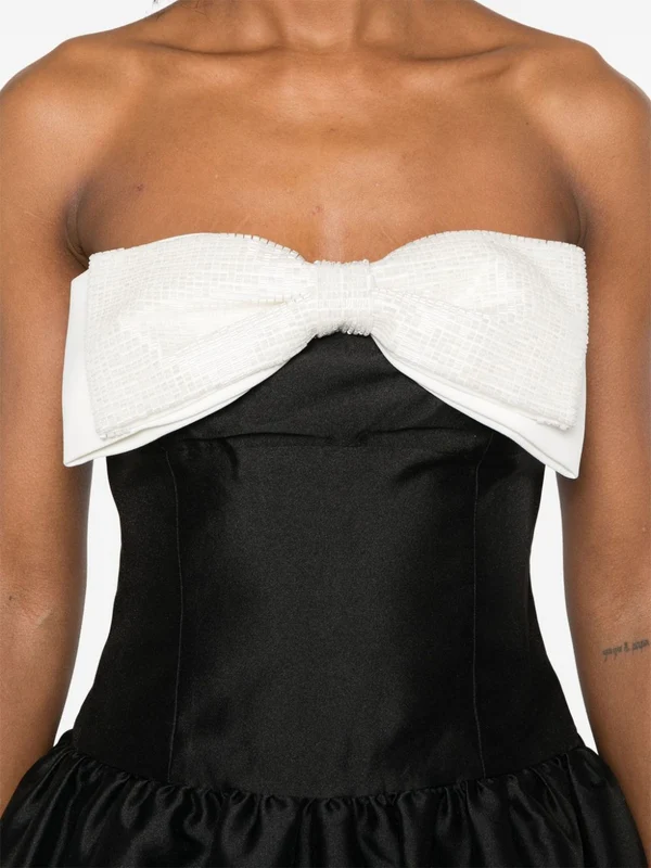 Bow Detail Tube Top Dress - Image 5