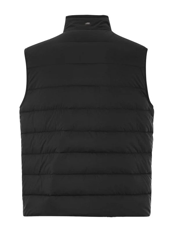 Zipper Pocket Quilted Padded Vest - Image 2