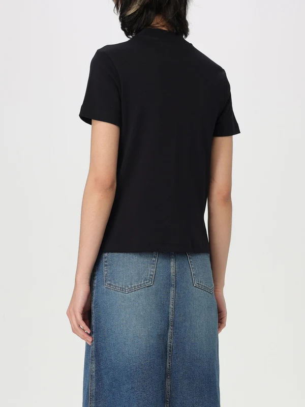Chest Logo High Neck Short Sleeve T-shirt - Image 2