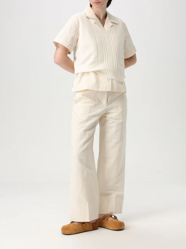 Drawstring Detail Cotton Pants - Image 2