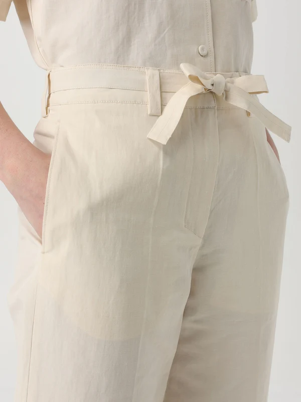 Drawstring Detail Cotton Pants - Image 4