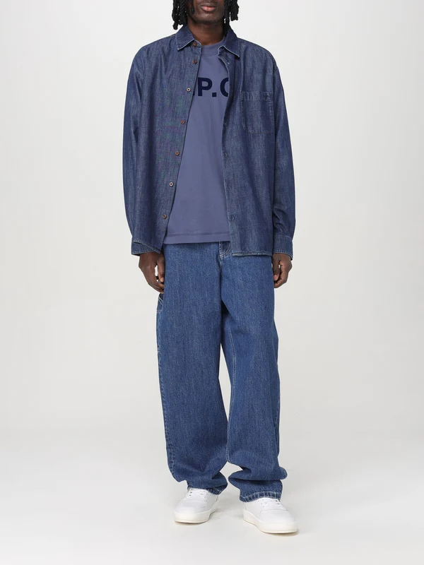 Fergus Back Logo Patch Denim Pants - Image 2