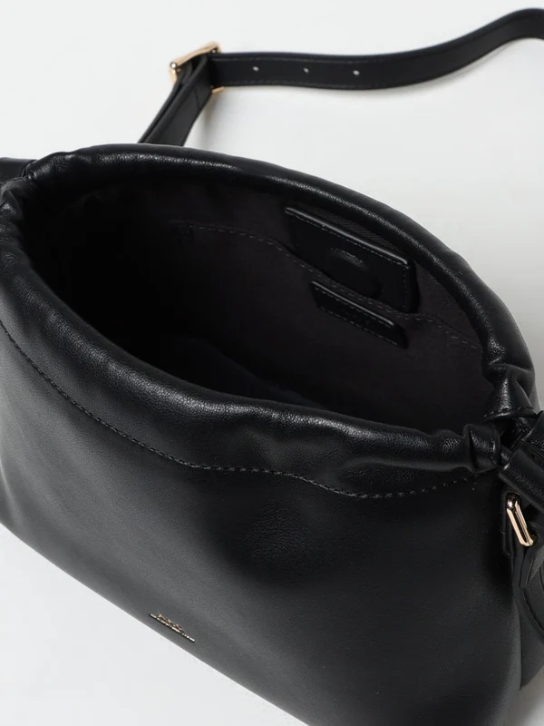 Ninon Logo Gathering Detail Shoulder Bag - Image 3