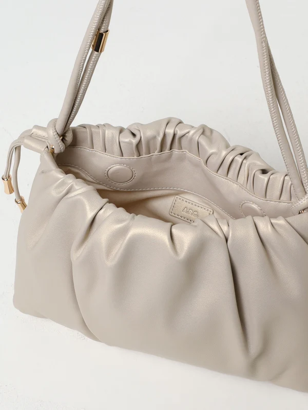 Ninon Logo Gathering Detail Shoulder Bag - Image 3