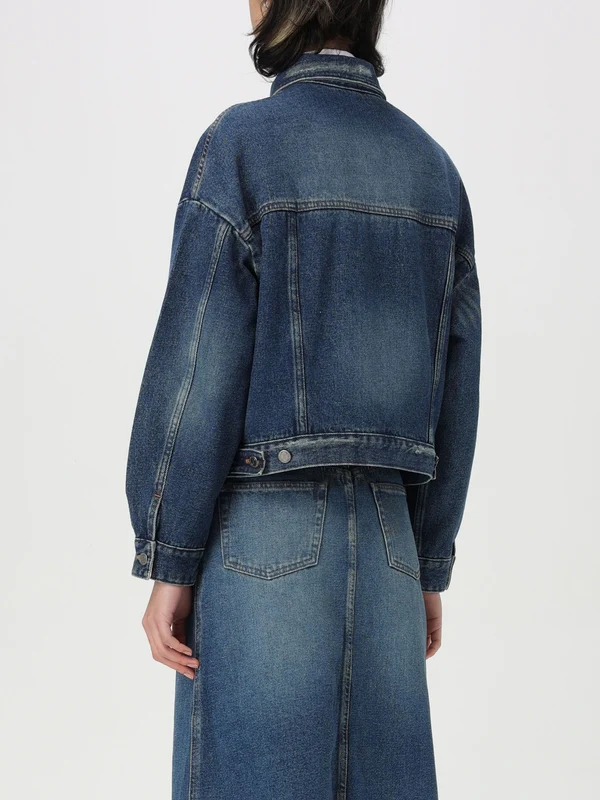 Pocket Detail Denim Trucker Jacket - Image 3