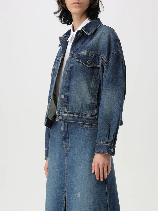 Pocket Detail Denim Trucker Jacket - Image 4