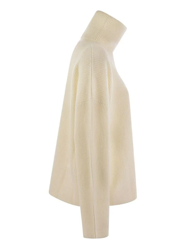 High-Neck Wool Blend Knit - Image 3