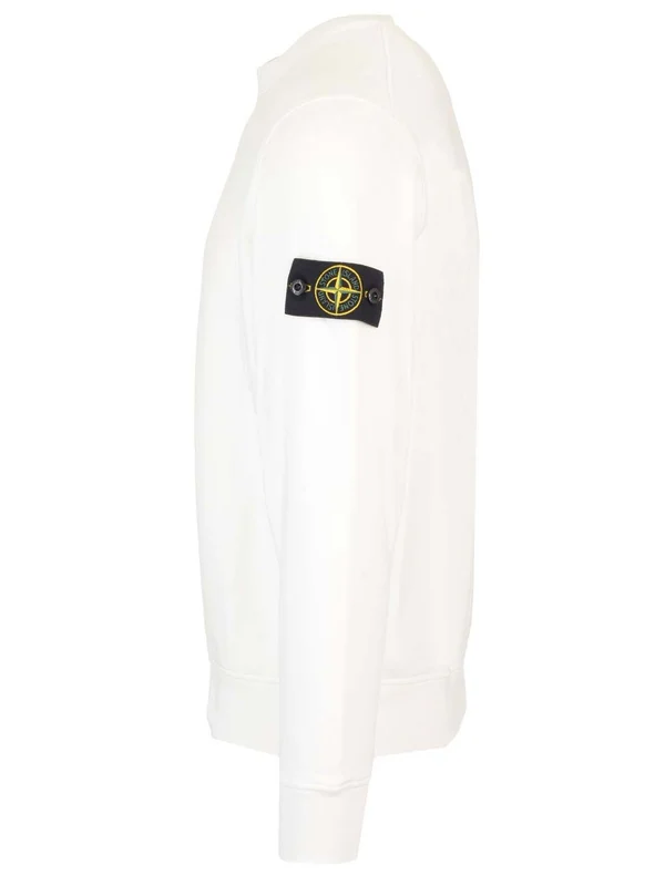 Desert-colored cotton crewneck sweater Sweatshirts - Image 3
