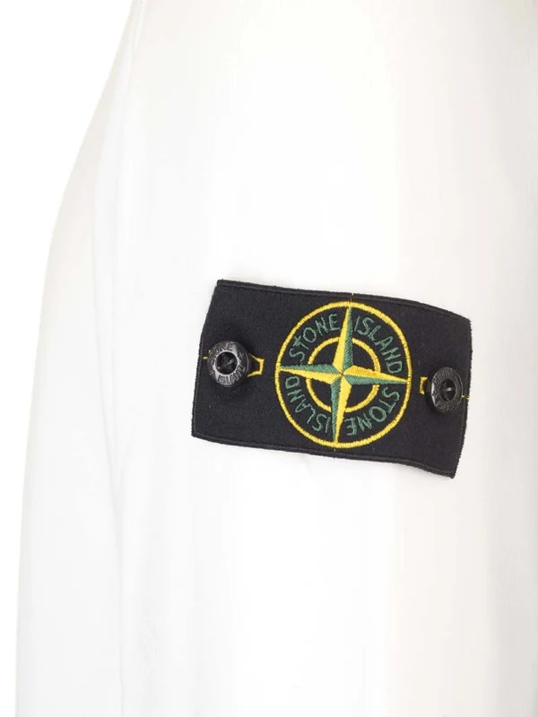 Desert-colored cotton crewneck sweater Sweatshirts - Image 4