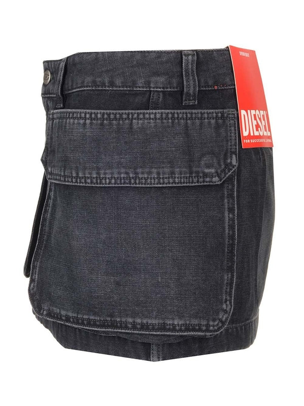 De-Ton Denim Mini Skirt - Image 3