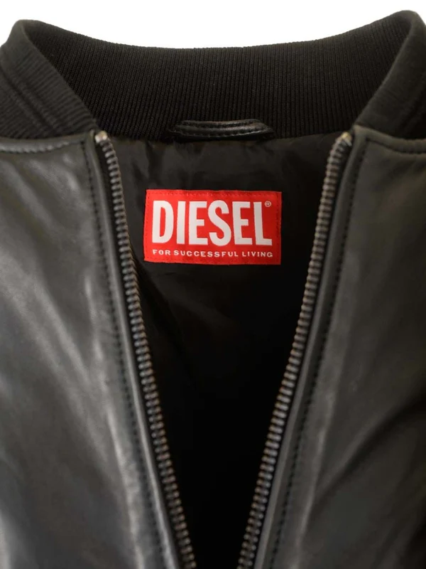BLACK LEATHER BOMBER JACKET Bomber - Image 6