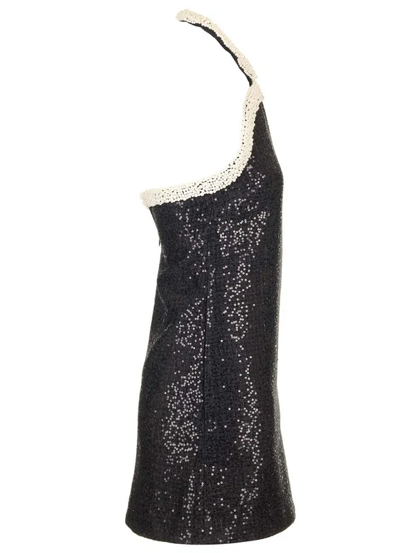 Sequin Embellished Bouclé Mini Dress - Image 3