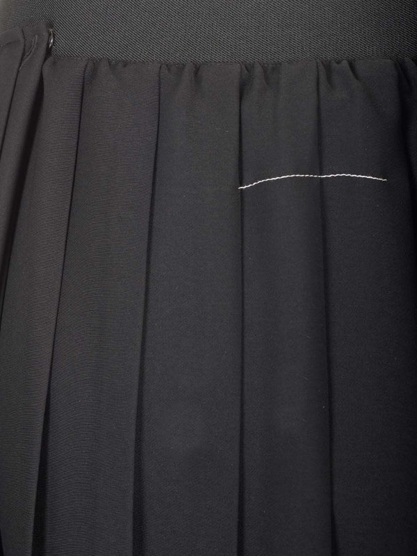 HIGH WAIST PLEATED MIDI SKIRT WITH CENTRAL FROTN RUFFLE Skirts - Image 5