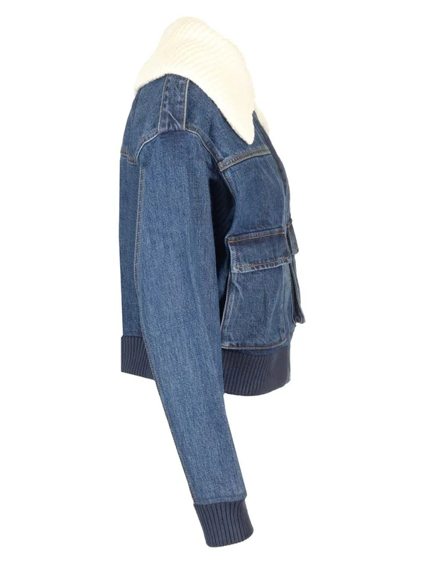 Bomber style denim jacket Jackets - Image 3