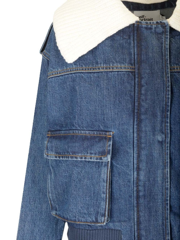 Bomber style denim jacket Jackets - Image 4