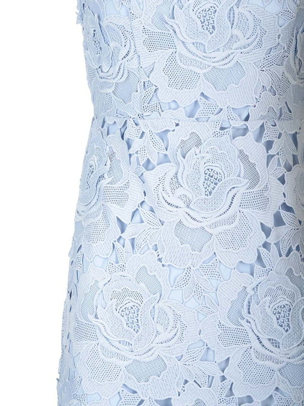 Cornflower blue lace dress Midi Dress - Image 5
