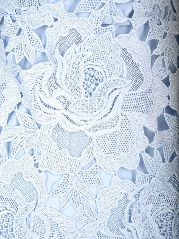 Cornflower blue lace dress Midi Dress - Image 6