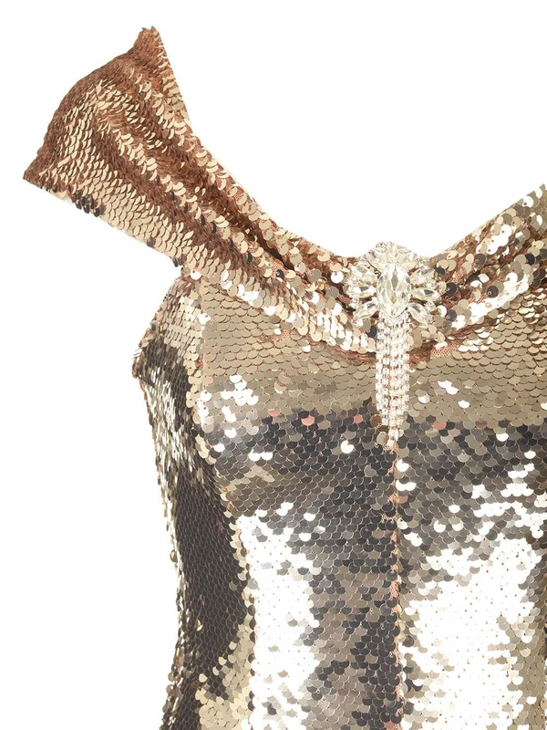 Sequin Off-shoulder Mini Dress - Image 4