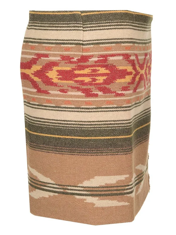 Jacquard Pattern Wrap Skirt - Image 3