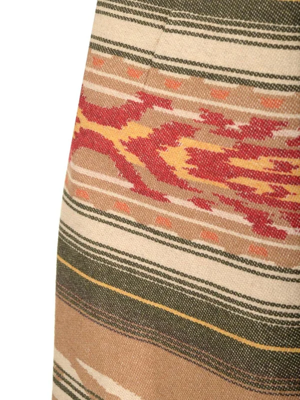 Jacquard Pattern Wrap Skirt - Image 4