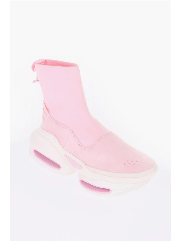 Balmain Pink High Top Sneakers - Image 5
