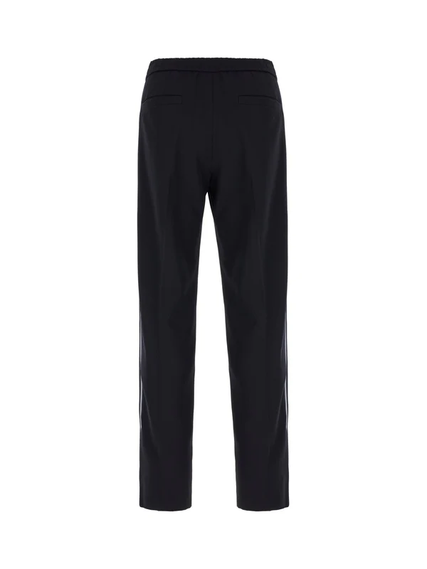 Logo Patch Wool Blend Bending Pants - Image 2