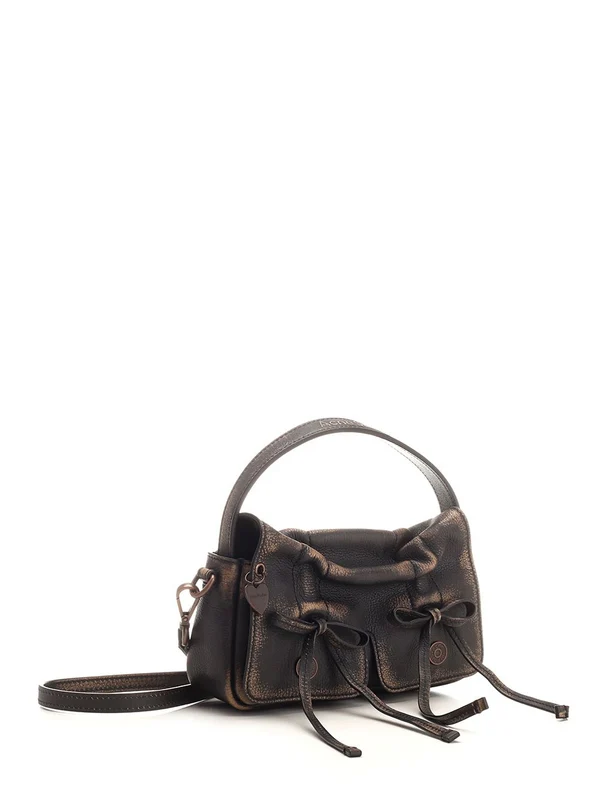 Multi-pocket Micro Leather Tote Bag - Image 2