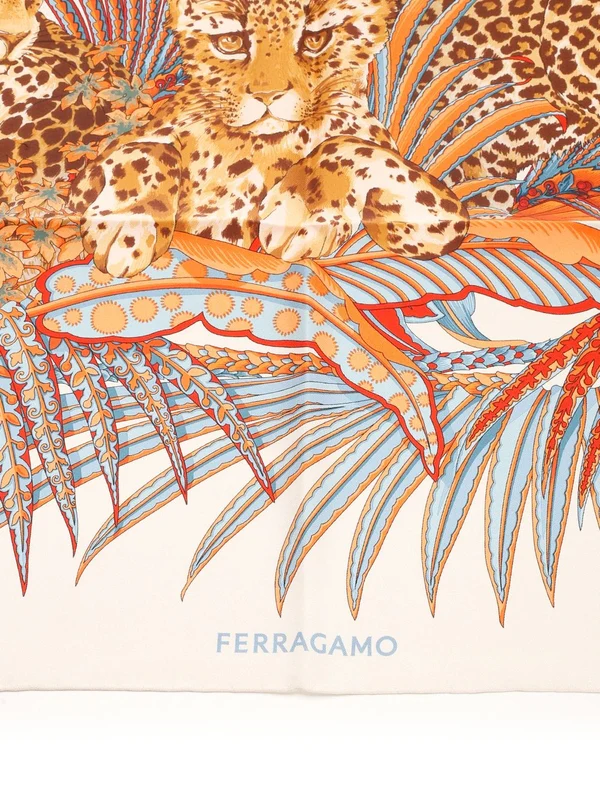 Printed Silk Scarf - Image 2