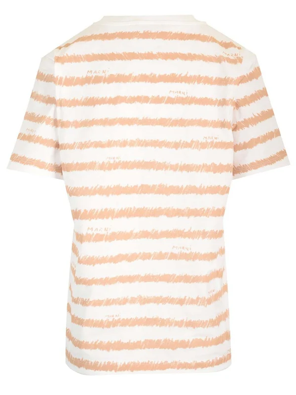 Stripe Printed Short-sleeve T-shirt - Image 2