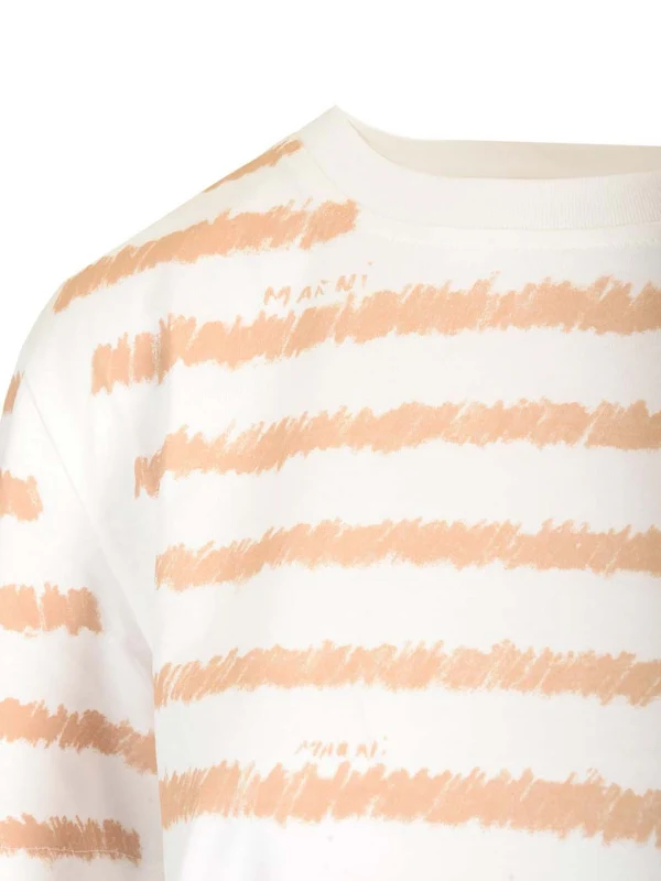 Stripe Printed Short-sleeve T-shirt - Image 3