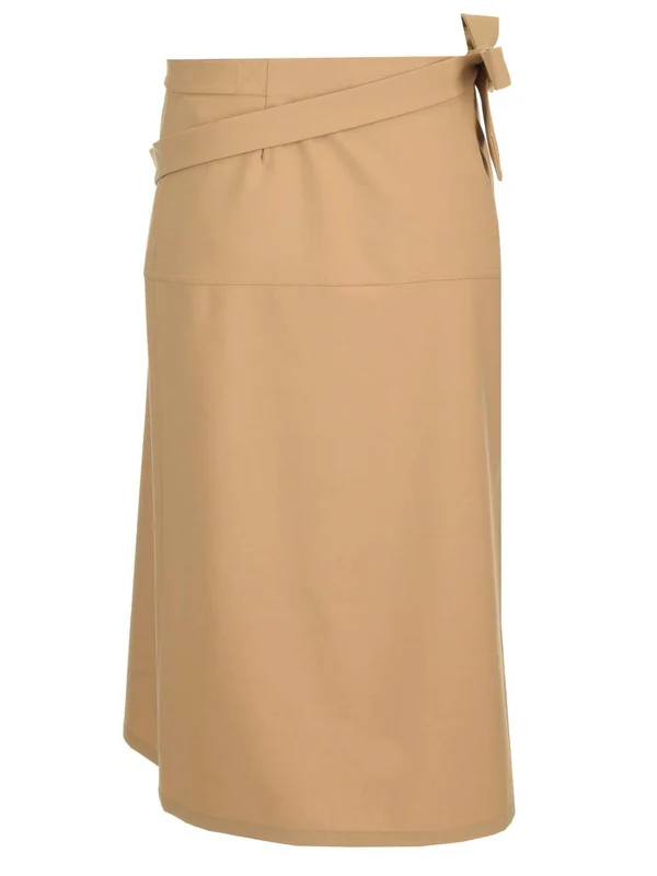 Wrap Wool Blend Skirt - Image 2