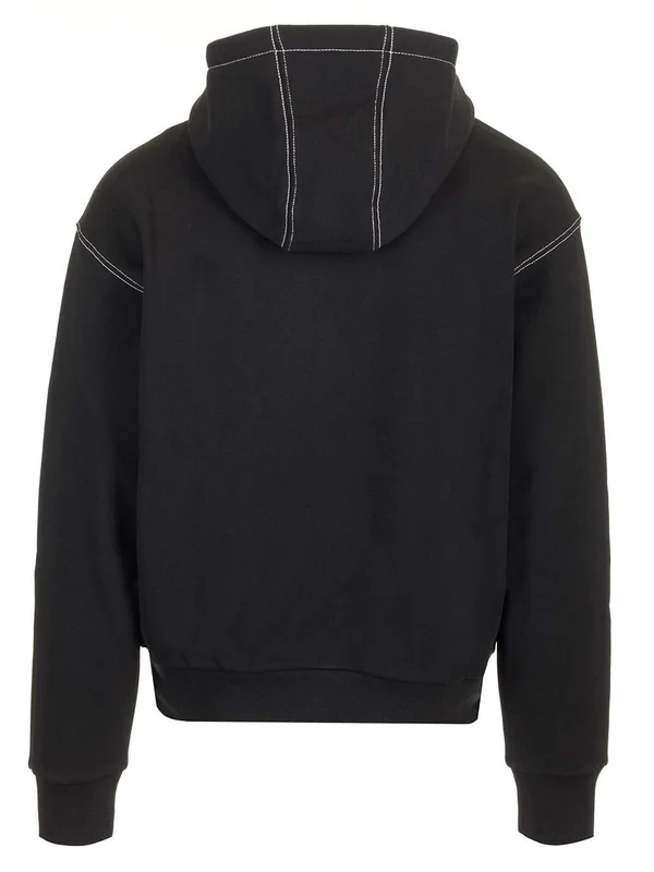 Embroidered Logo Cotton Hoodie - Image 2