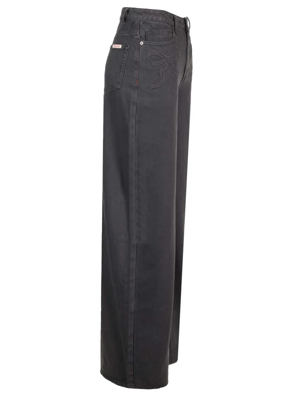 Wide-leg Denim Pants - Image 3