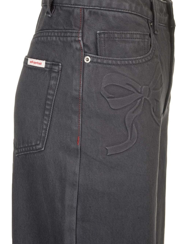 Wide-leg Denim Pants - Image 4