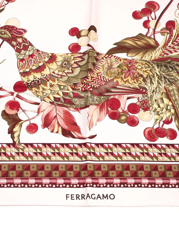 Printed Silk Scarf - Image 2