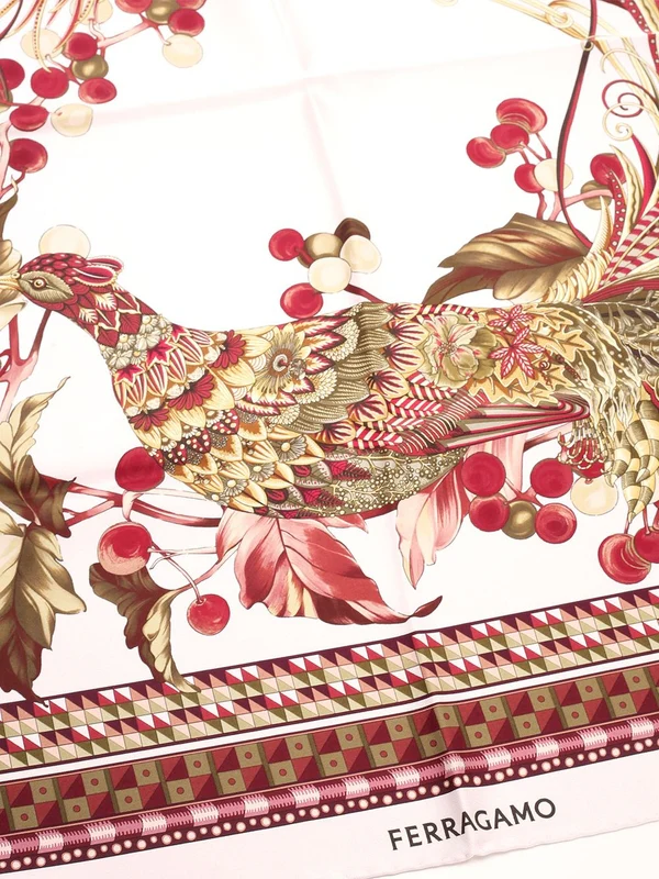 Printed Silk Scarf - Image 3