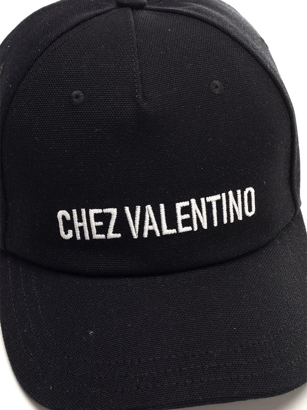 Chez Logo Embroidered Baseball Cap - Image 4