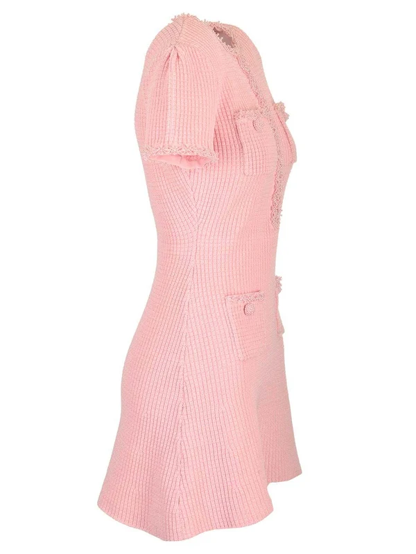 Bouclé Mini Dress - Image 3