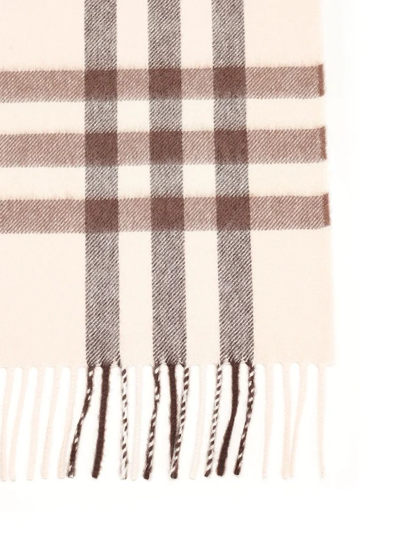 Check Pattern Cashmere Scarf - Image 2