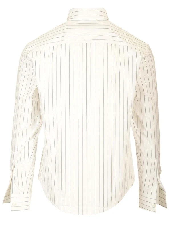 Embroidered Logo Stripe Shirt - Image 2