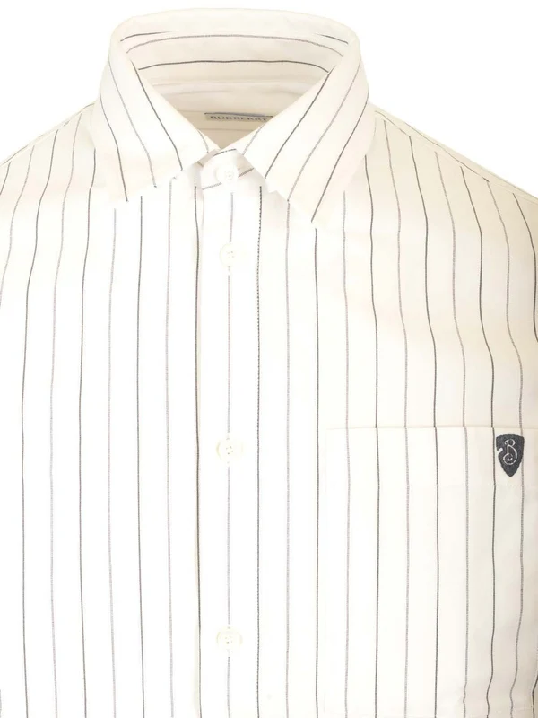Embroidered Logo Stripe Shirt - Image 3