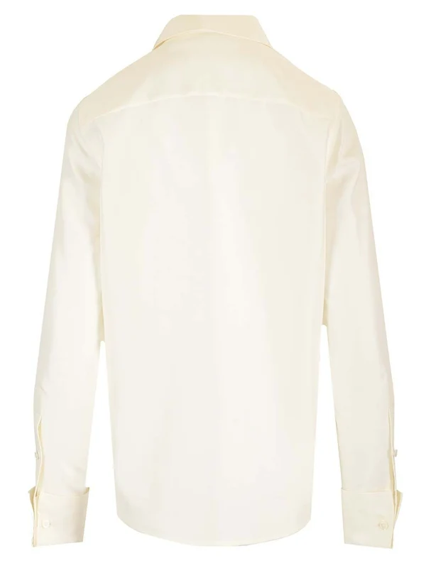Jewel Button Silk Shirt - Image 2