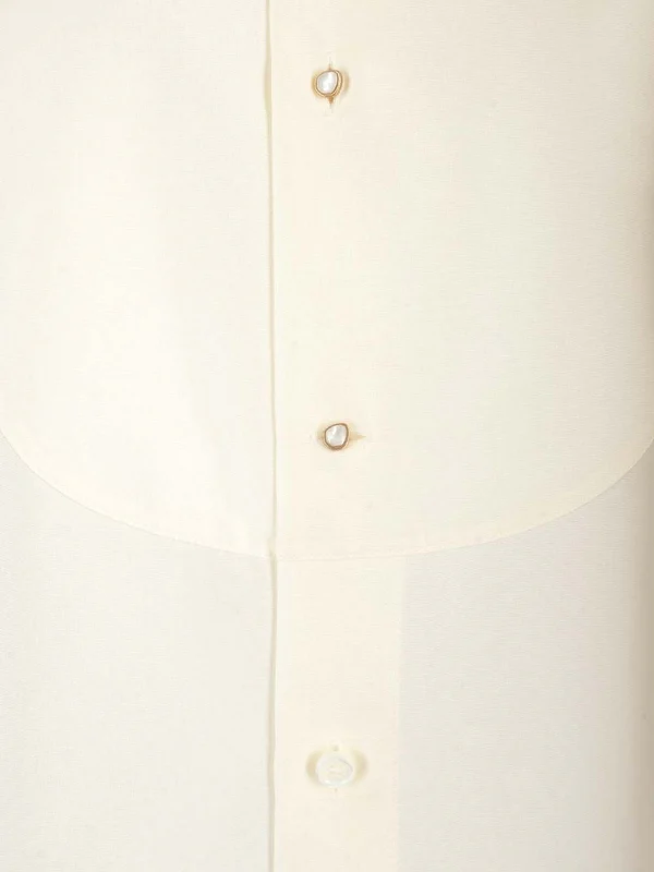 Jewel Button Silk Shirt - Image 4