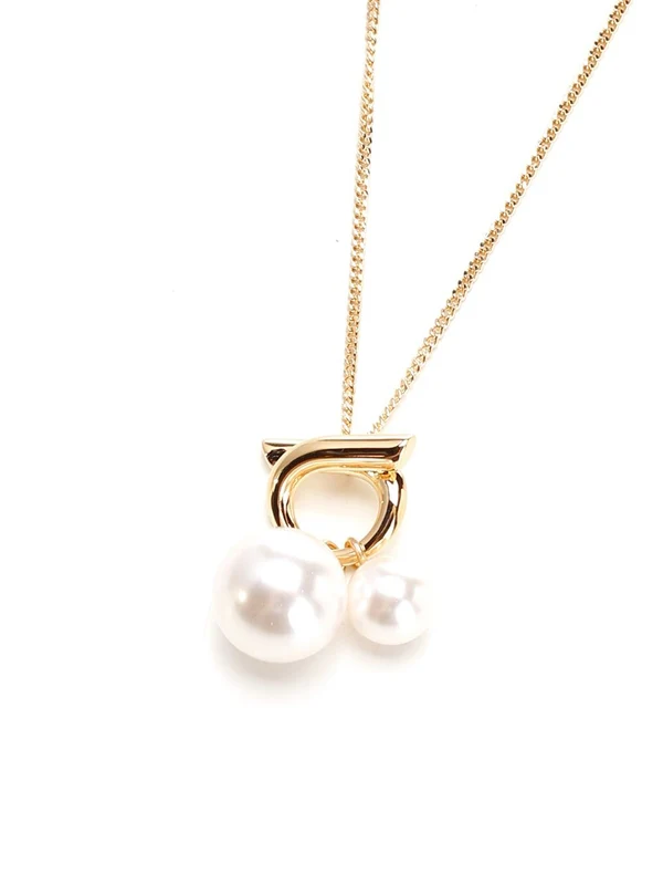 Gancini Logo Pendant Necklace - Image 2